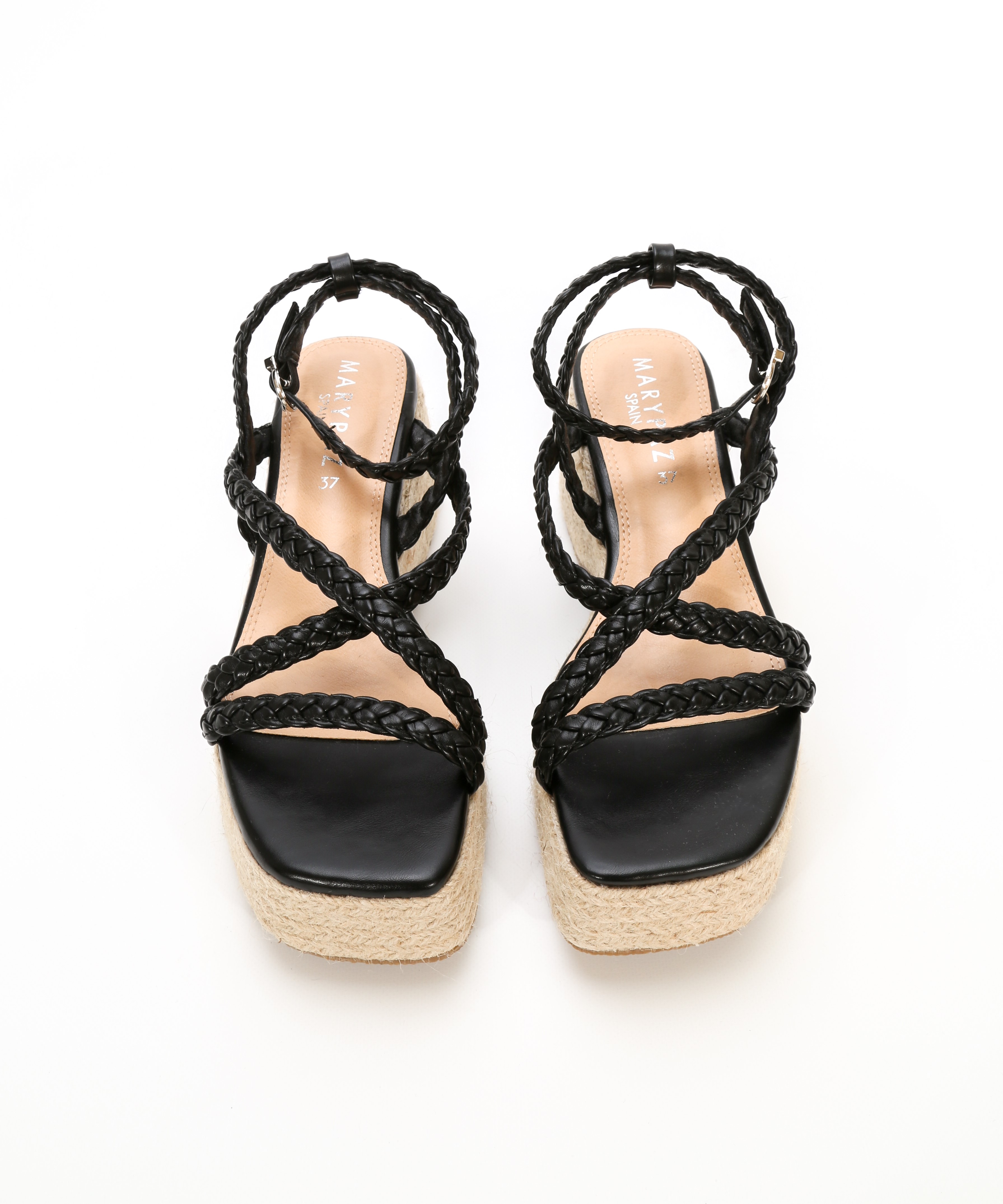 Sandalias plataforma tiras trenzadas image number null